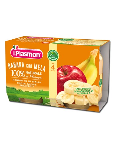 PLASMON OMOG BANANA/MELA2X104G