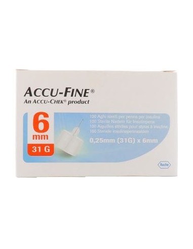 ACCU-FINE NEEDLE G31 6MM 100PCS