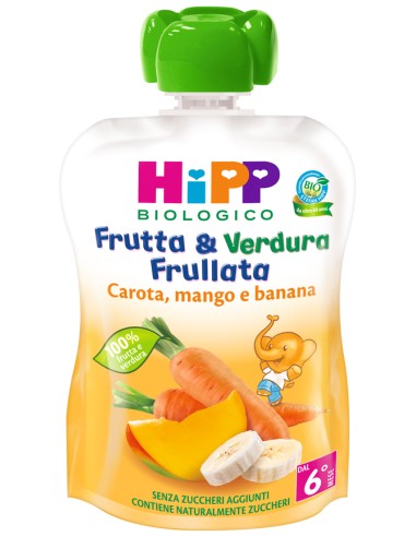 HIPP BIO FRUT&VER CAR/MA/BA90G