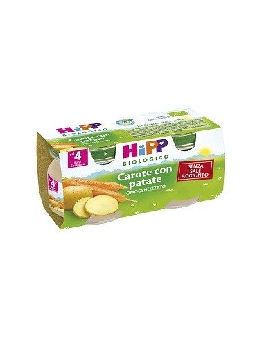 HIPP BIO OMOG CAROTE/PAT 2X80G