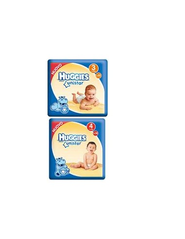 HUGGIES UNISTAR 3 4/9KG 20PZ