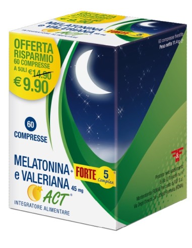 MELATONIN ACT 1MG+VAL+5C60CPR