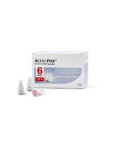 ACCU-FINE NEEDLE G32 6MM 100PCS