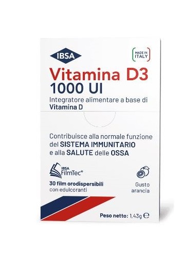 VITAMIN D3 IBSA 1000I 30FILM