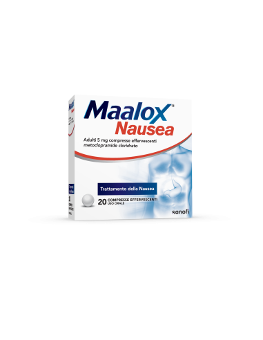 MAALOX NAUSEUM 20CPR EFF 5MG