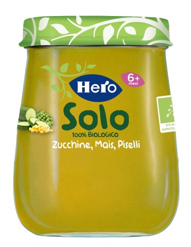 HERO SOLO HOMOGENIZED ZUCCHINI/PIS/CORN