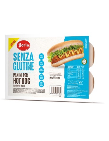 DORIA PANINI HOT DOG 2X75G