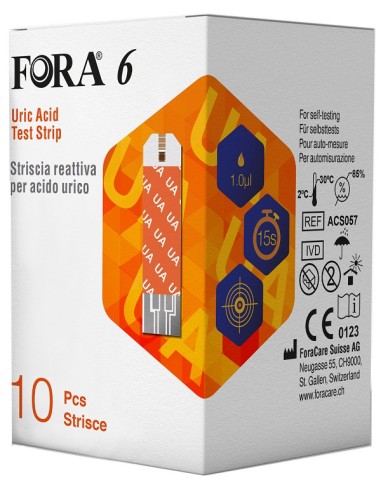 FORA6 STRISCE ACIDO URIC 10PZ