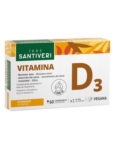 VITAMIN D3 2000UI VEG 60CPR