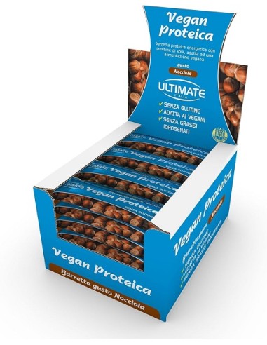 ULTIMATE BARRETTA PROTEICA VEGAN NOCCIOLA 24 PEZZI - Scadenza 03/2024