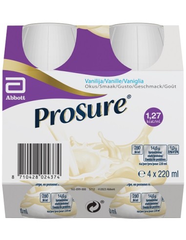 PROSURE VANILLA 4BOTT 220ML