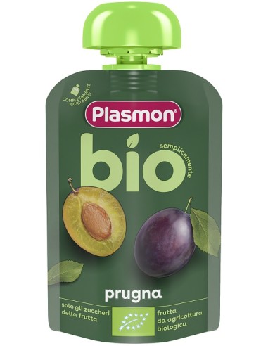 PLASMON PRUGNA BIO POUCHES100G