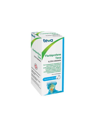 FLURBIPROFENE TEVA COLLUTORIO 160ML