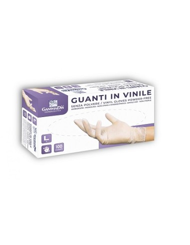 GUANTI VINILE S/POLV M 100PZ