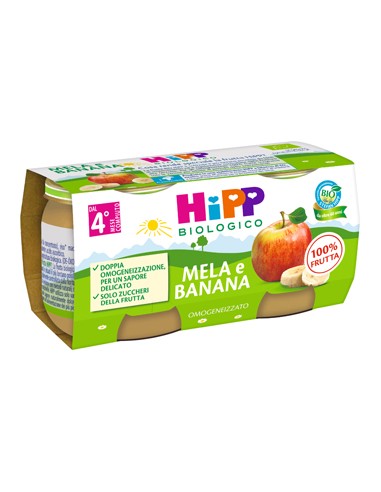 HIPP BIO OMOG MELA/BANANA2X80G